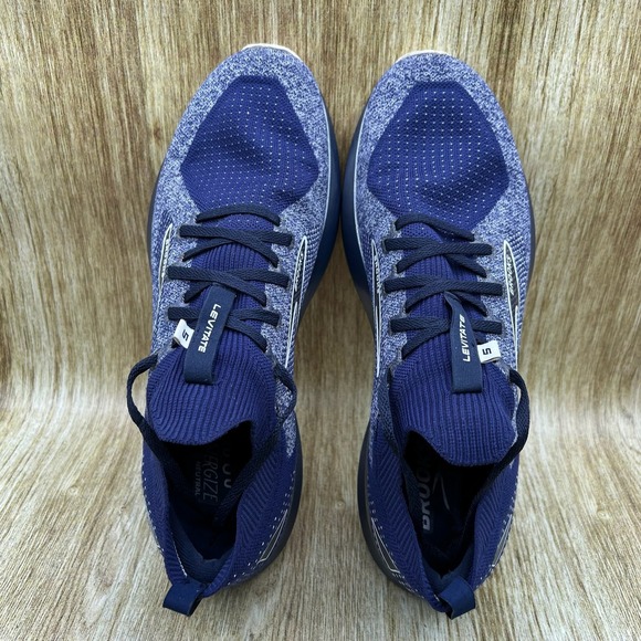 Brooks Levitate 5 Stealth Fit Men's Size 12.5 Running Shoes Sneakers Blue Gray - Picture 6 of 10